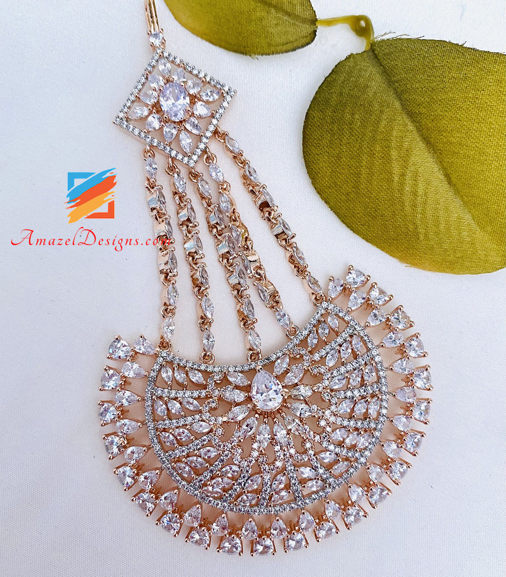 Diamante americano in oro rosa Passa Jhumer