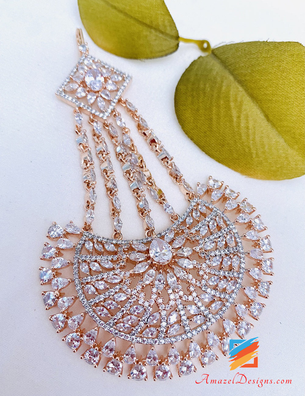 Diamante americano in oro rosa Passa Jhumer