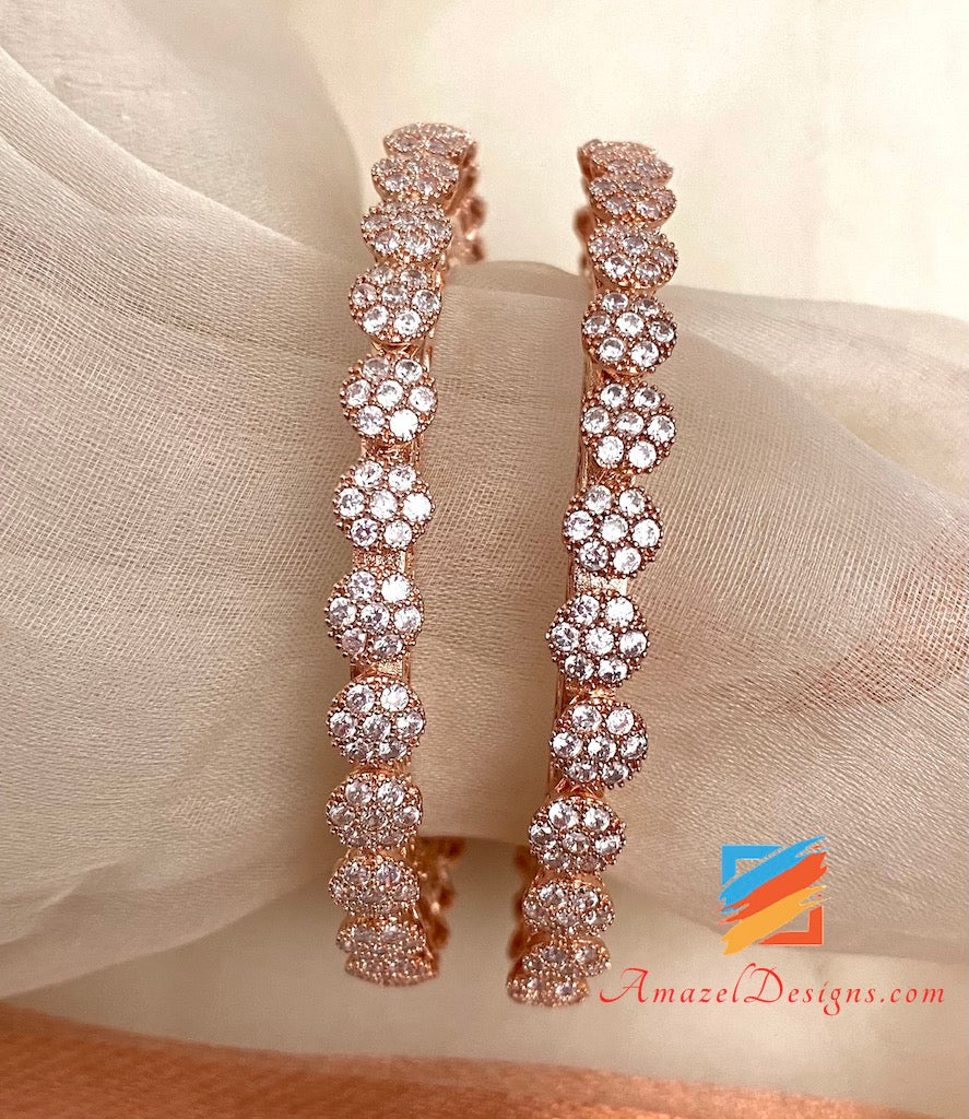 Rose Gold CZ Cubic Zirconia Kadas