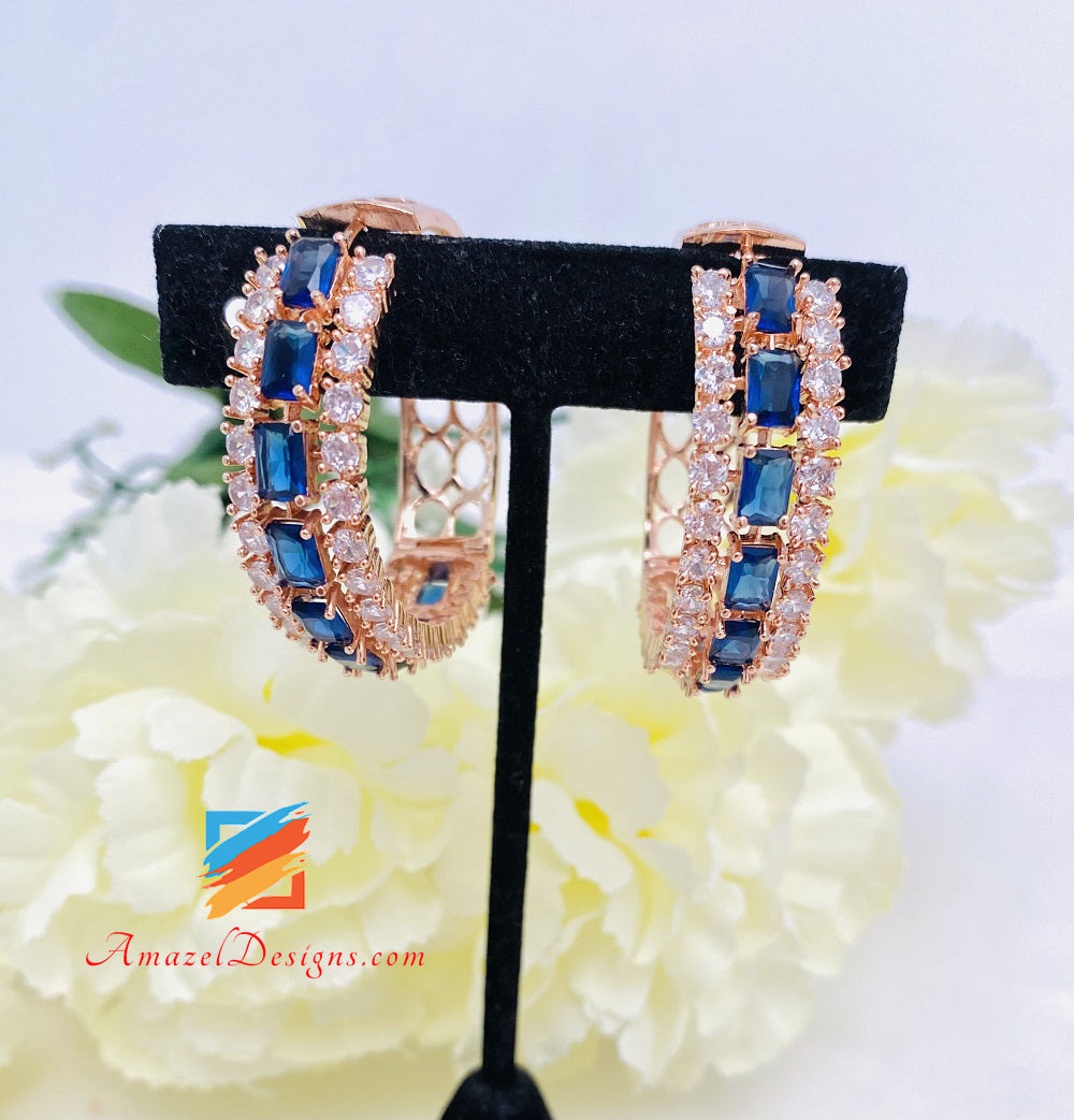 Diamante blu americano in oro rosa AD Valiya