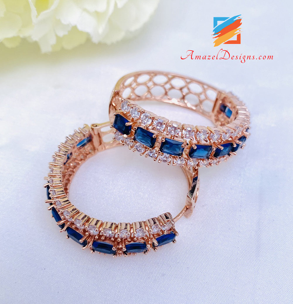 Diamante blu americano in oro rosa AD Valiya