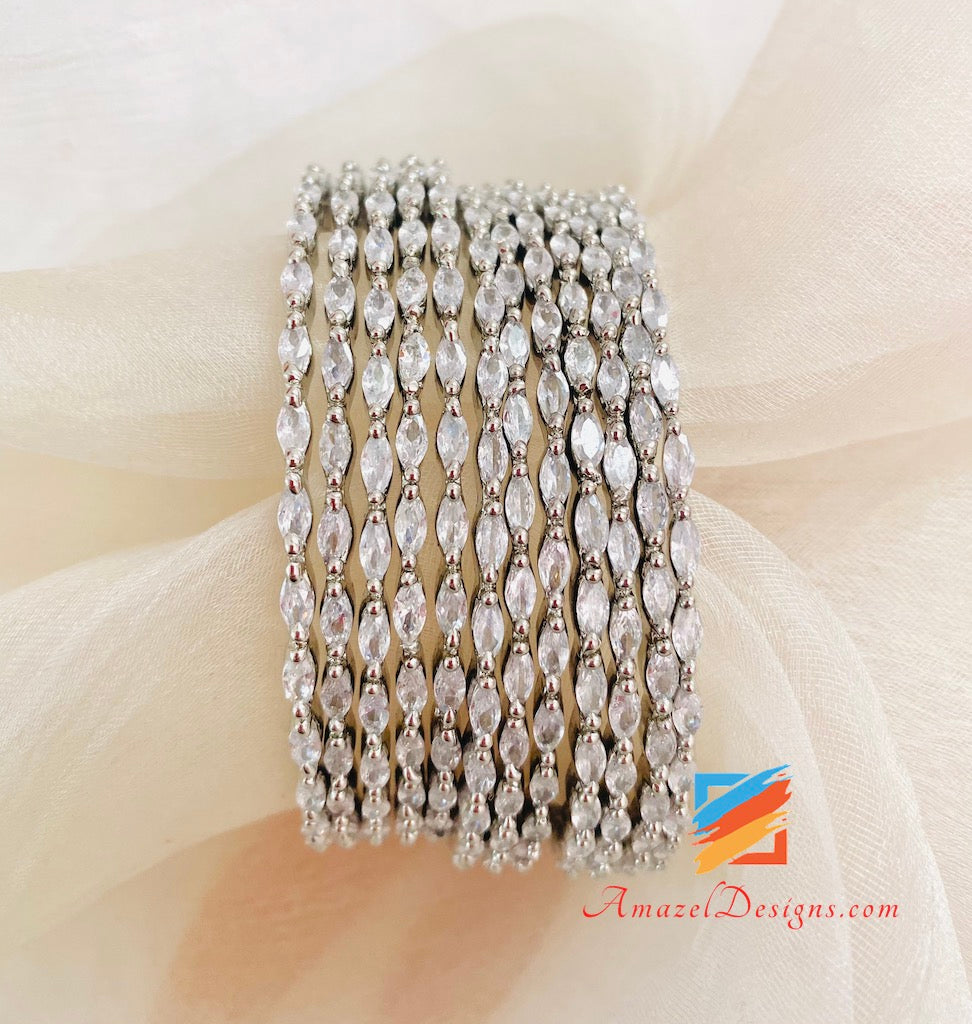 Braccialetti ovali con diamante americano (AD).