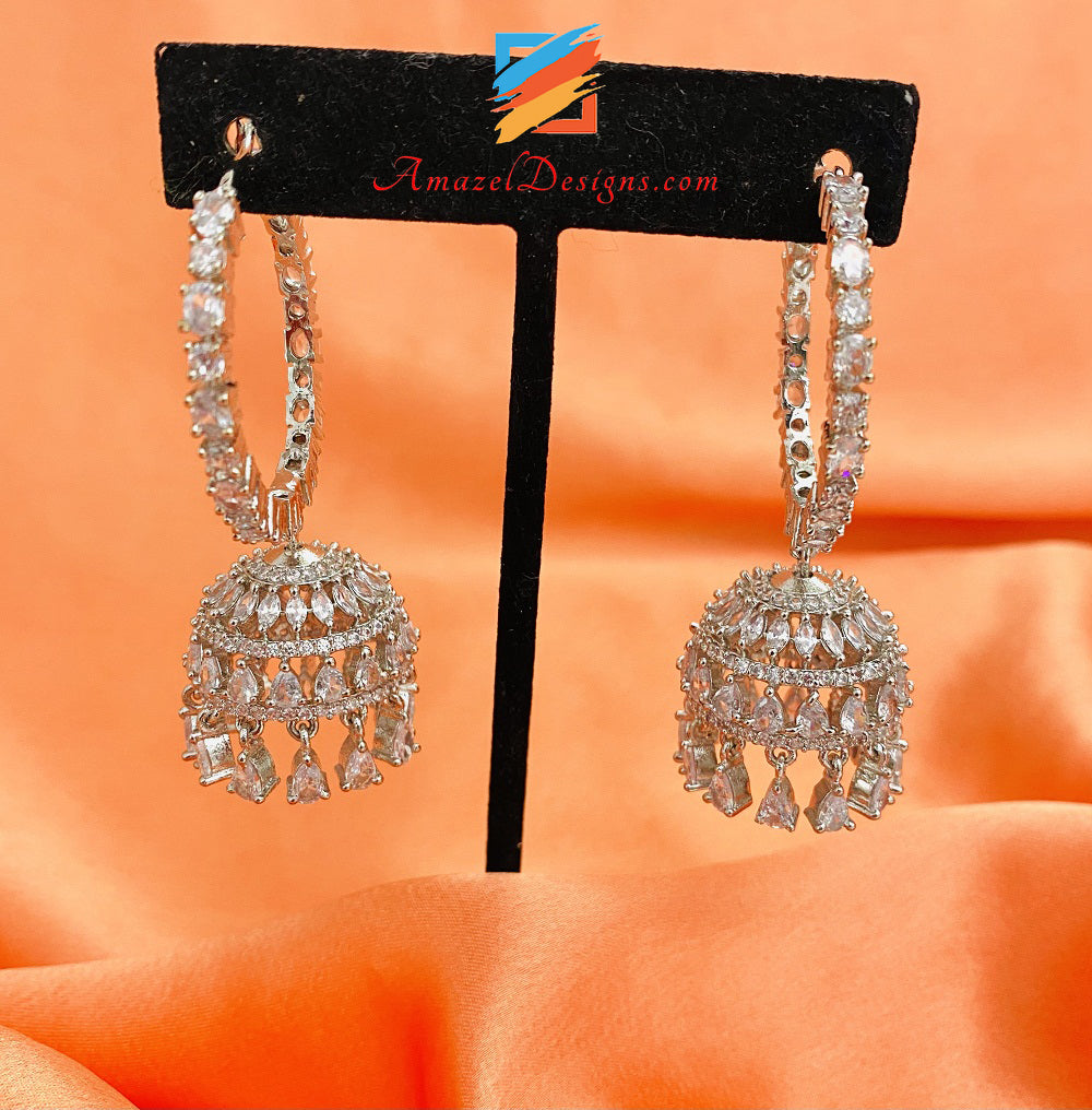 Silver American Diamond (AD) Waliyaan