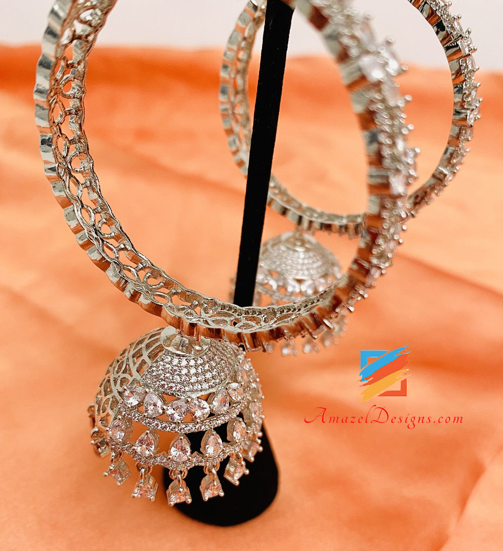 Silberner, leichter American Diamond AD Waliyaan