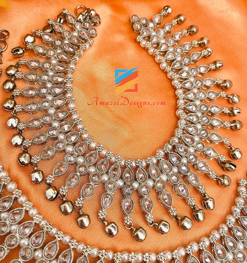 Argento Polki Jhanjara Con Ghungroo