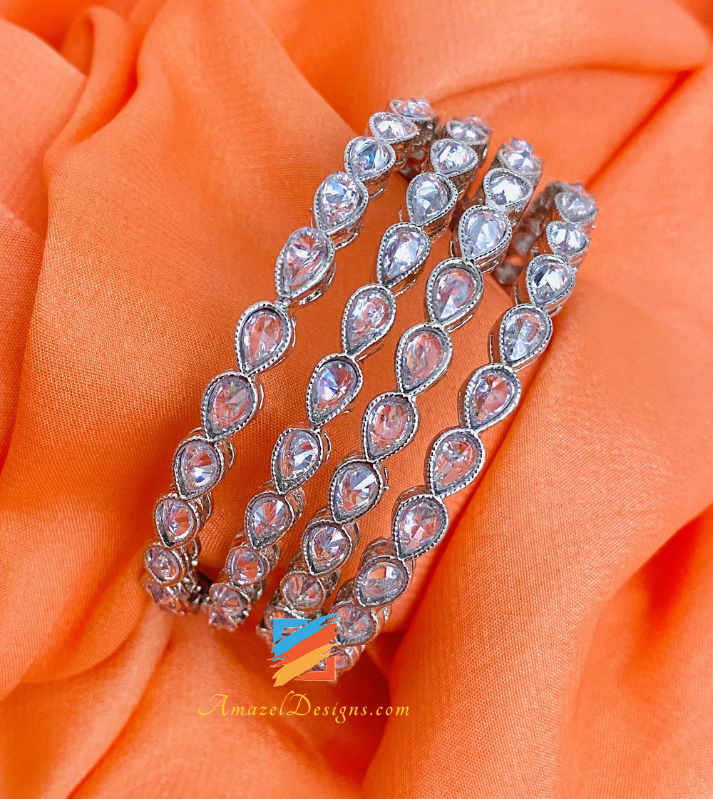 Silver Polki Kadas