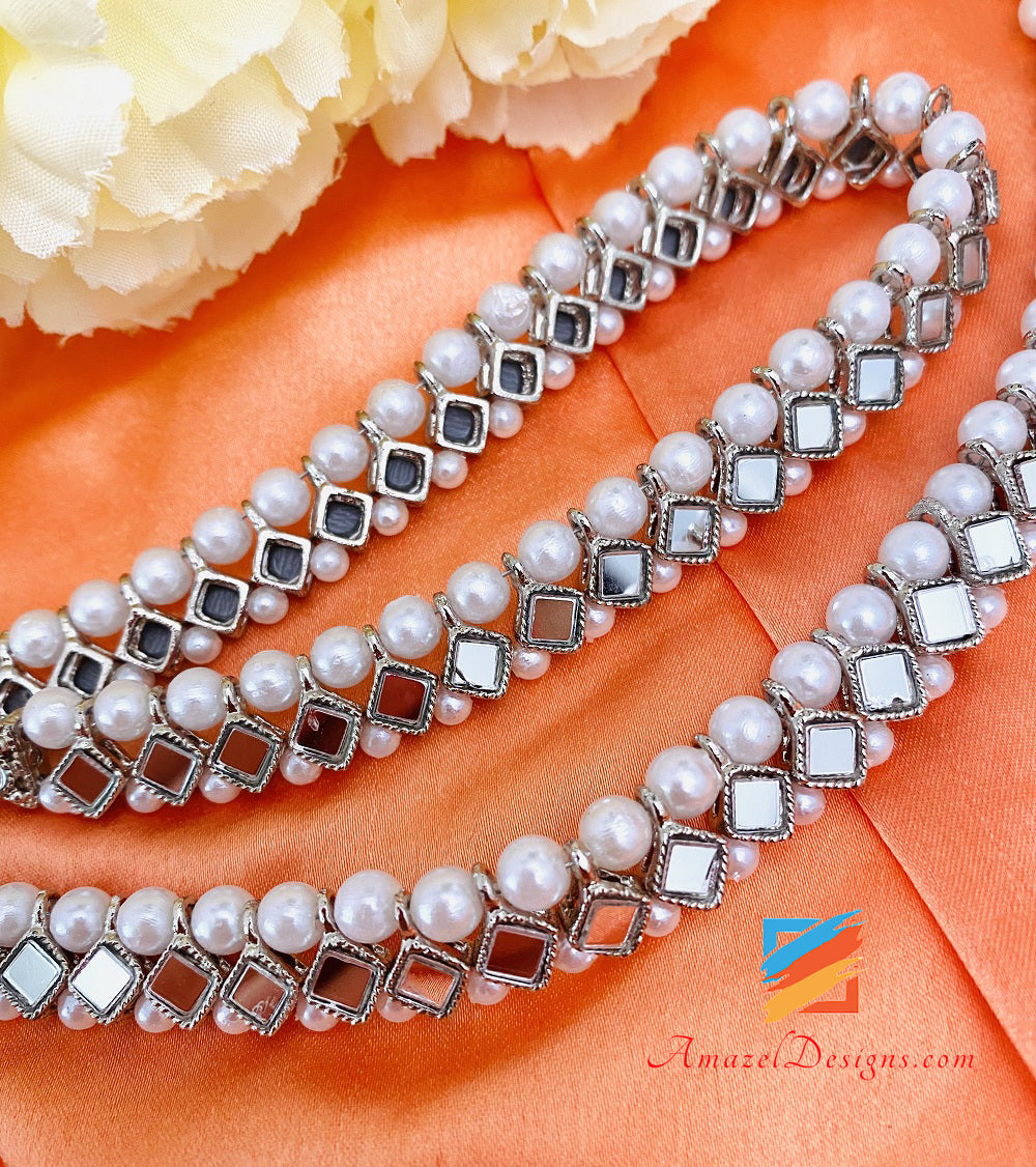 Perline a specchio argento Payal
