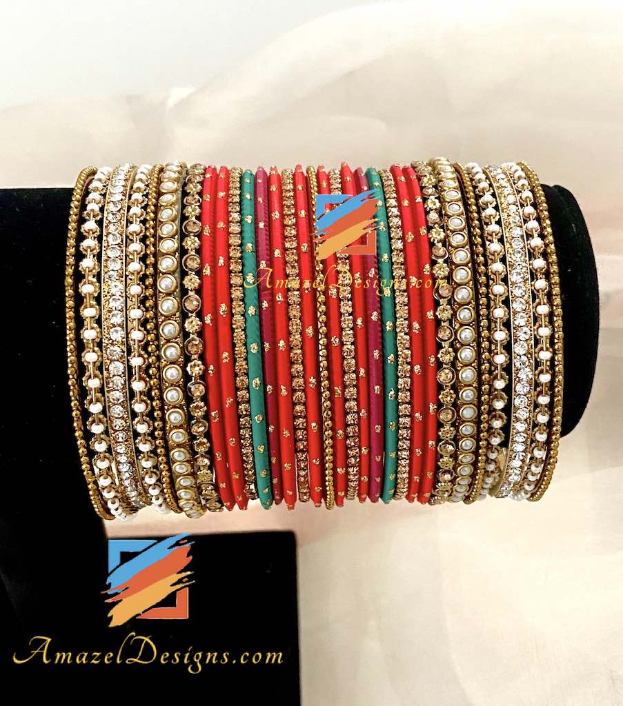Set di braccialetti mix di perline di pietra