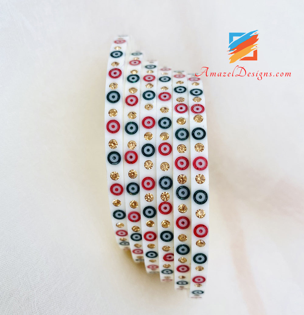 Tradizionali braccialetti Bindi in pietra