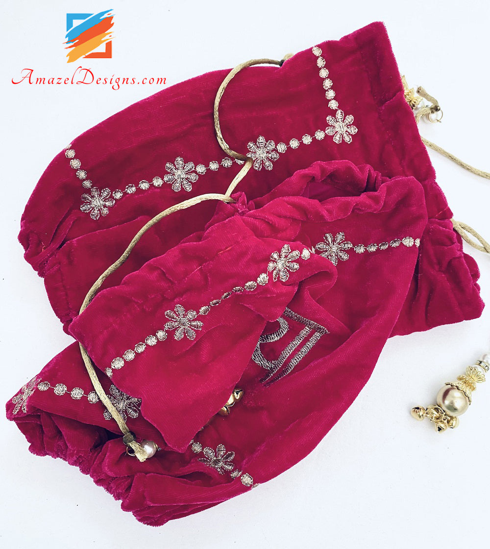 Velvet Dulhaniya Hot Pink Magenta Choora Cover