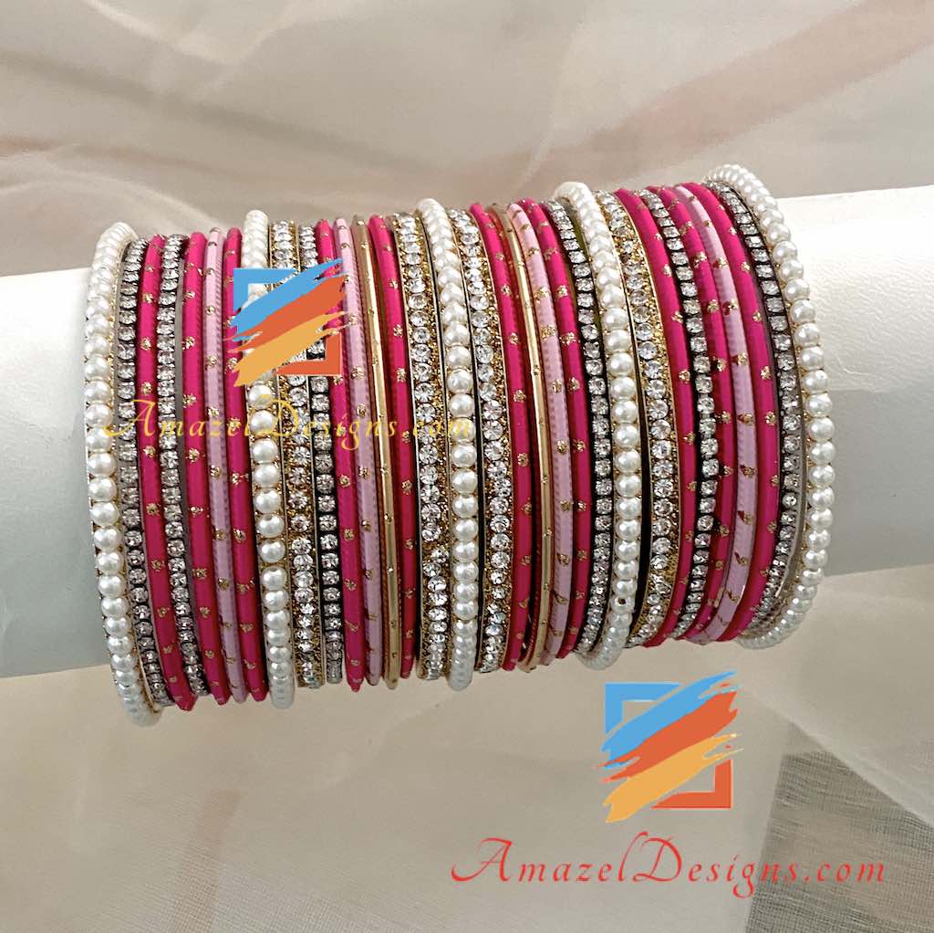 Set di braccialetti di perline bianche – Amazel Designs