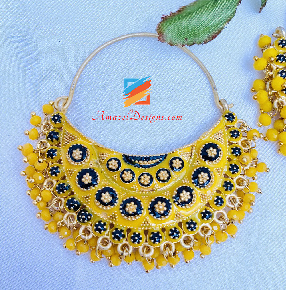 Yellow Hand Painted Wali