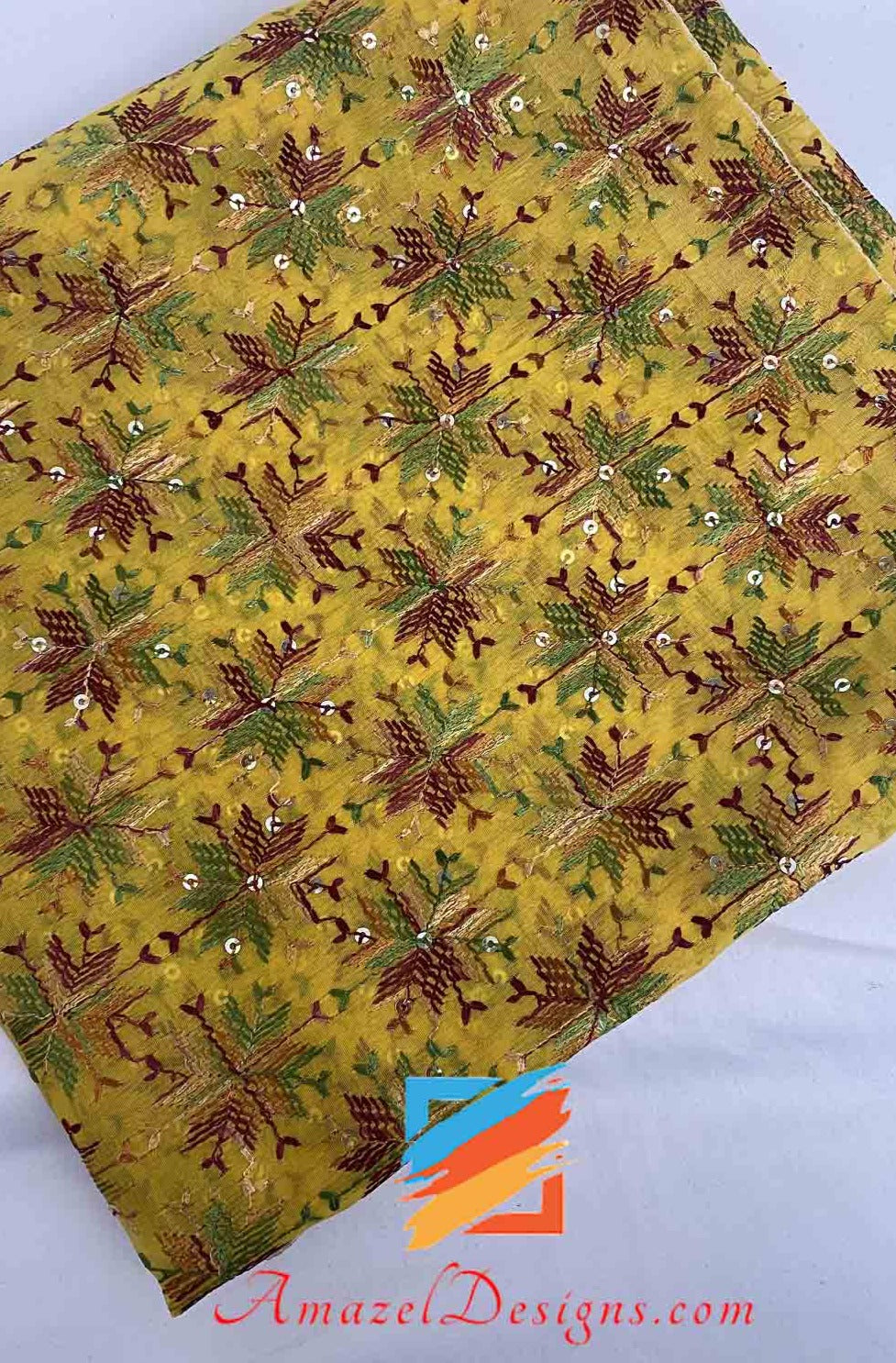 Giallo Sippi Sitara Phulkari