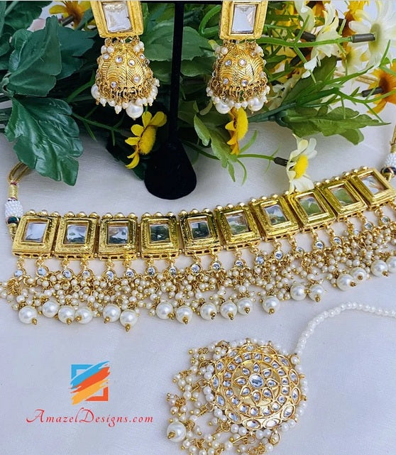 Buy Jewelry and Dupattas with Mirror Work