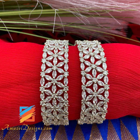 American Diamond (AD) Silver Kadas
