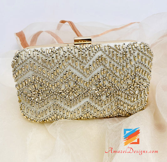 Beads Work Clutch