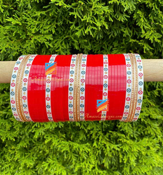 Beautiful Choora Stone Bindi Bangles