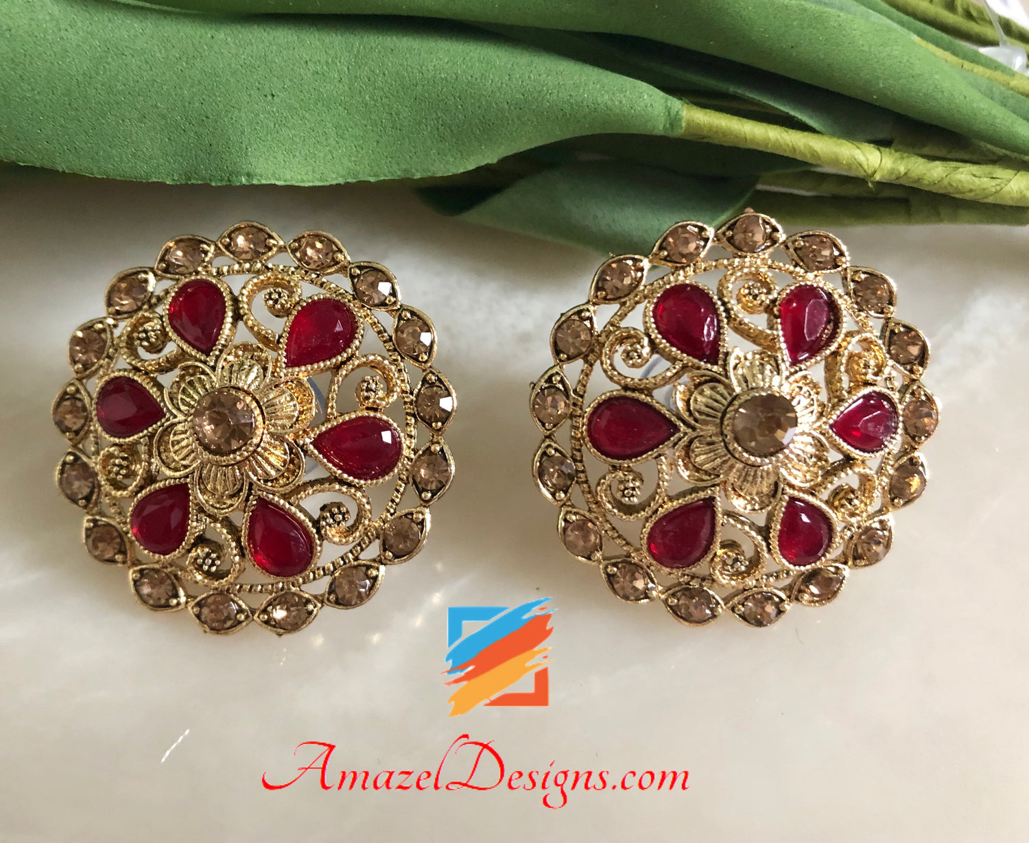 Pranith Silver Gemstone Earrings- Buy Everyday wear Silver Earrings Online  — KO Jewellery