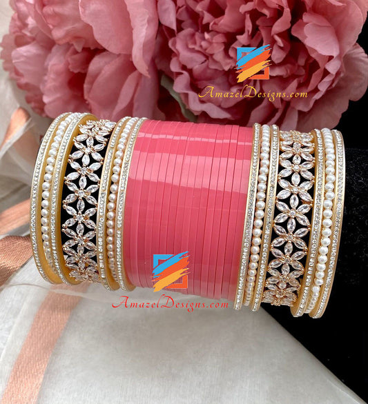 American Diamond AD Kada and Moti Churra
