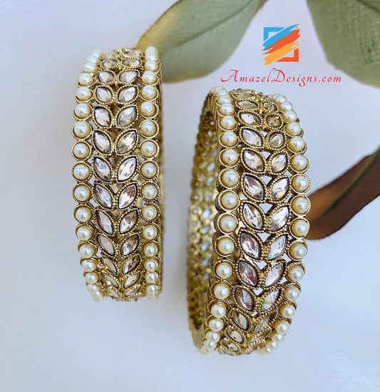 Champagne Beads Patti Kada