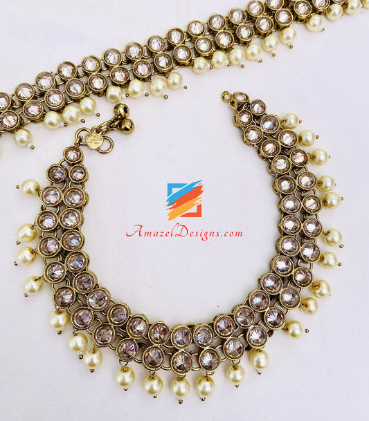 Champagne Pearls Payal Polki