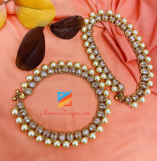 Champagner Polki Pearl Payal 