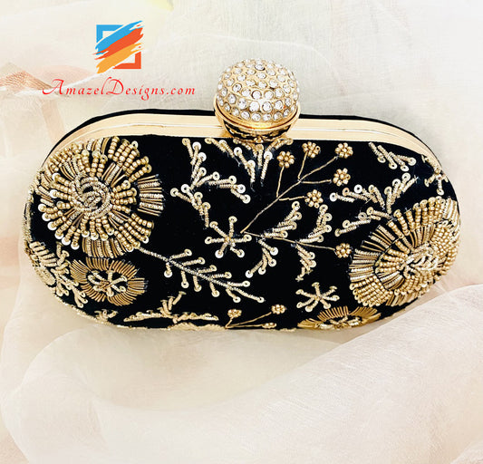 Pochette Dabka Tilla Hand Work