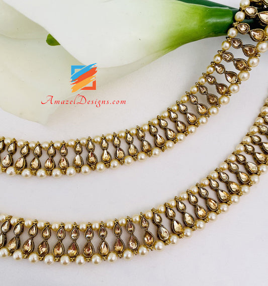 Dark Champagne And Beads Payal