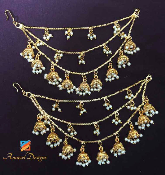 Ear Chain small Jhumkis