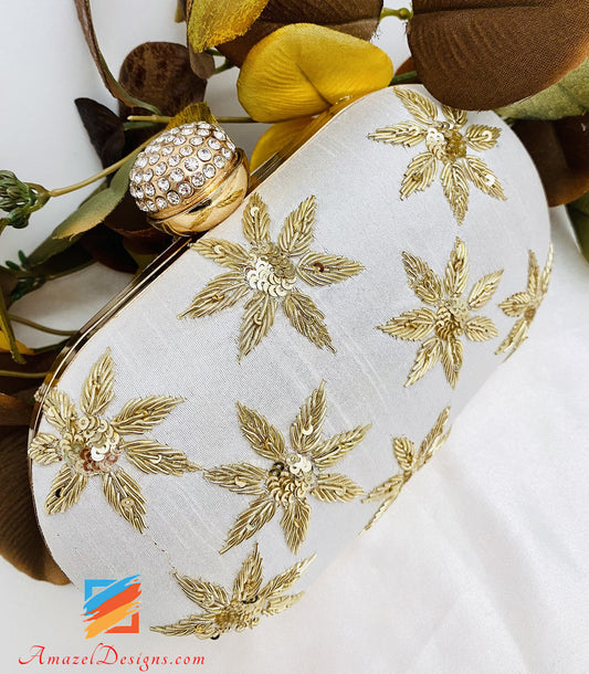 Golden Dabka Work Clutch