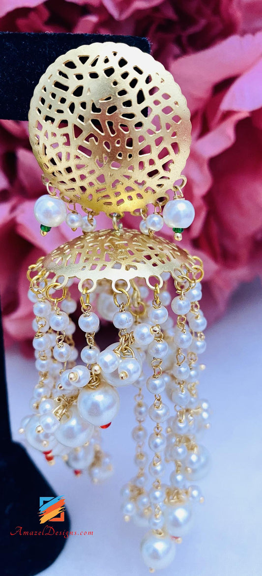 Golden Lightweight  Chandelier Earrings