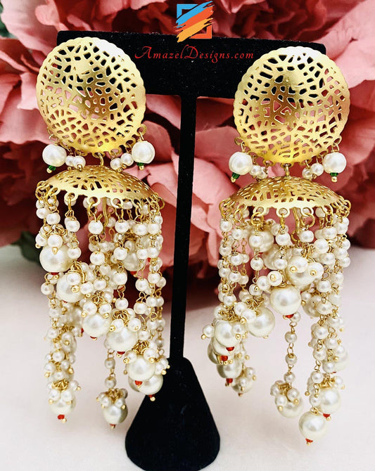 Golden Lightweight  Chandelier Earrings