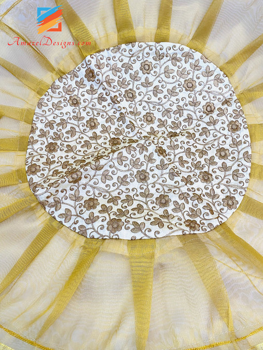 Golden Shagun Rumal Set With Golden Embroidery