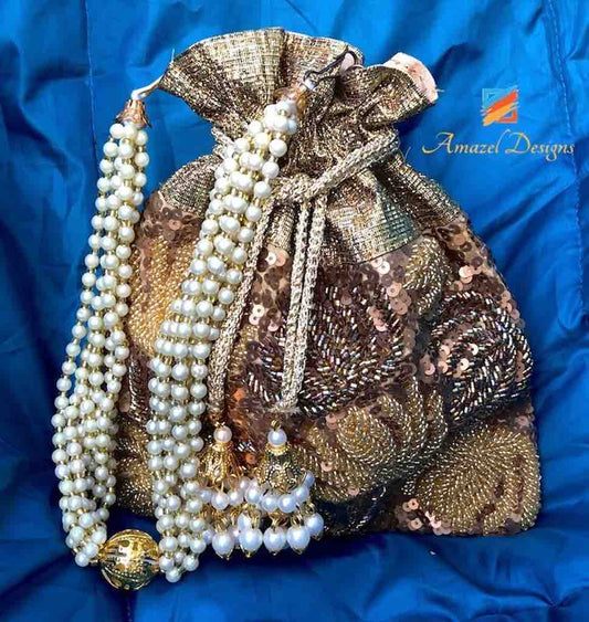 Golden Potli Bag