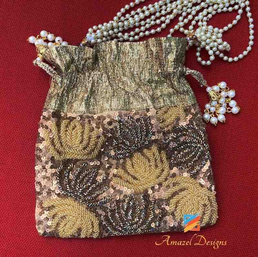 Golden Potli Bag