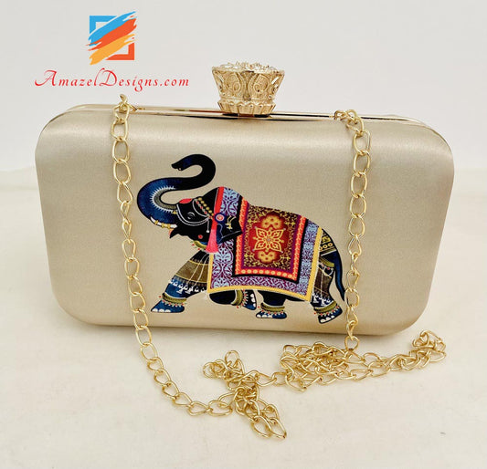 Hand Painted Haathi Art On Both Sides With Crystal Opener