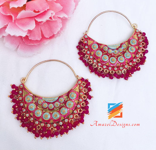 HotPink (Magenta) Hand Painted Wali