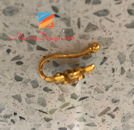 Anello al naso indiano in oro