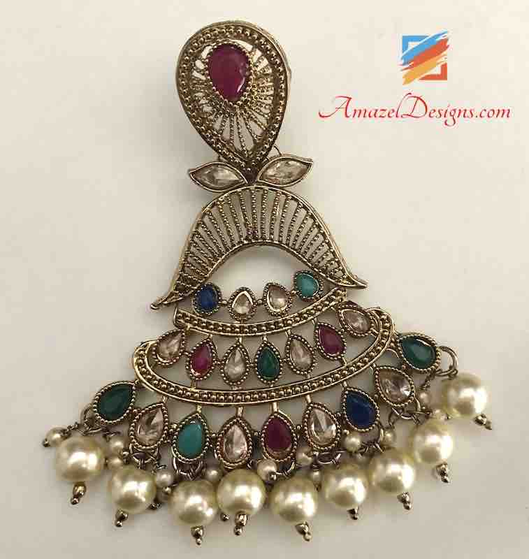 Indian Tikka Jewelry Multicolor