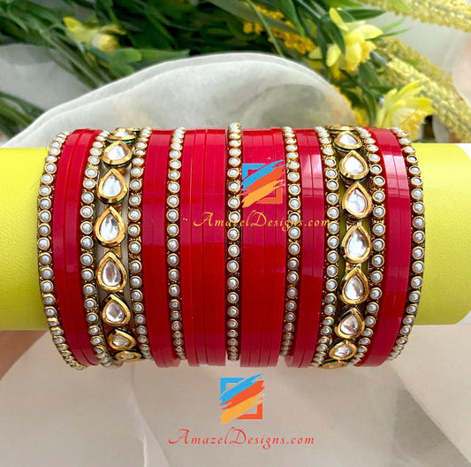 Kundan Beads Bangle Choorah
