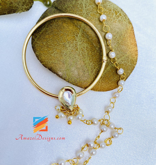 Kundan Golden piccolo non forato Nath 