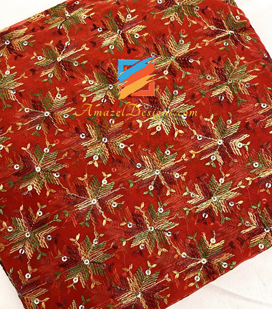 Senape Arancia Sippi Sitara Phulkari