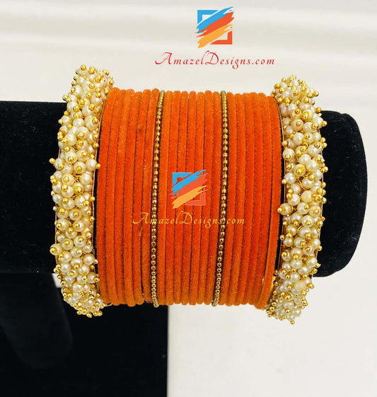 Pearly Bunches Bangles Set