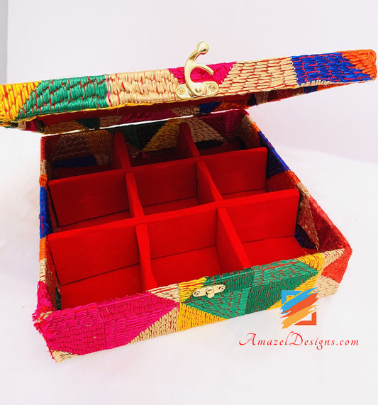 Phulkari Chooda und Armreif-Box 