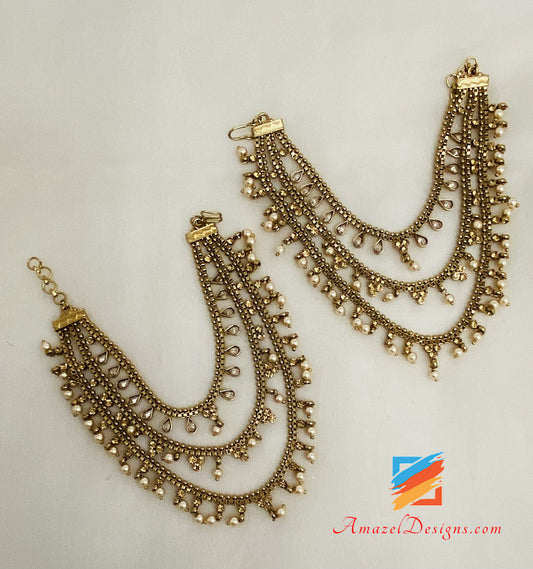 Baahubali Earrings with Sahara - Design 5 | Manshaz Collection Pakistan