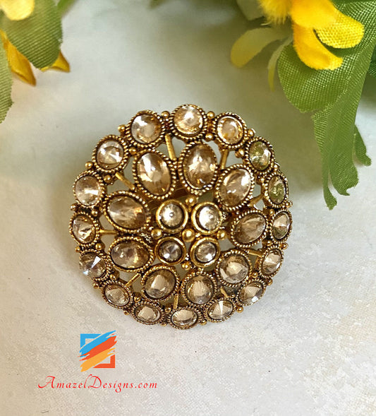 Polki Adjustable Ring