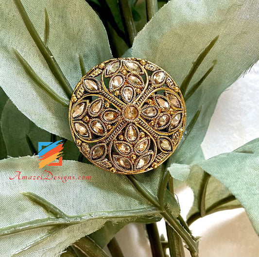 Polki Adjustable Ring