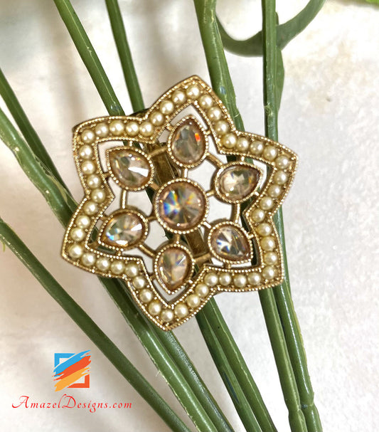 Polki High Quality Adjustable Ring