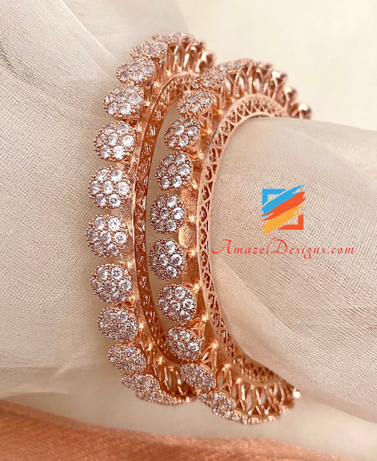 Rose Gold CZ Cubic Zirconia Kadas