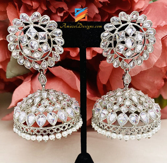 Silver Lightweight Jhumka